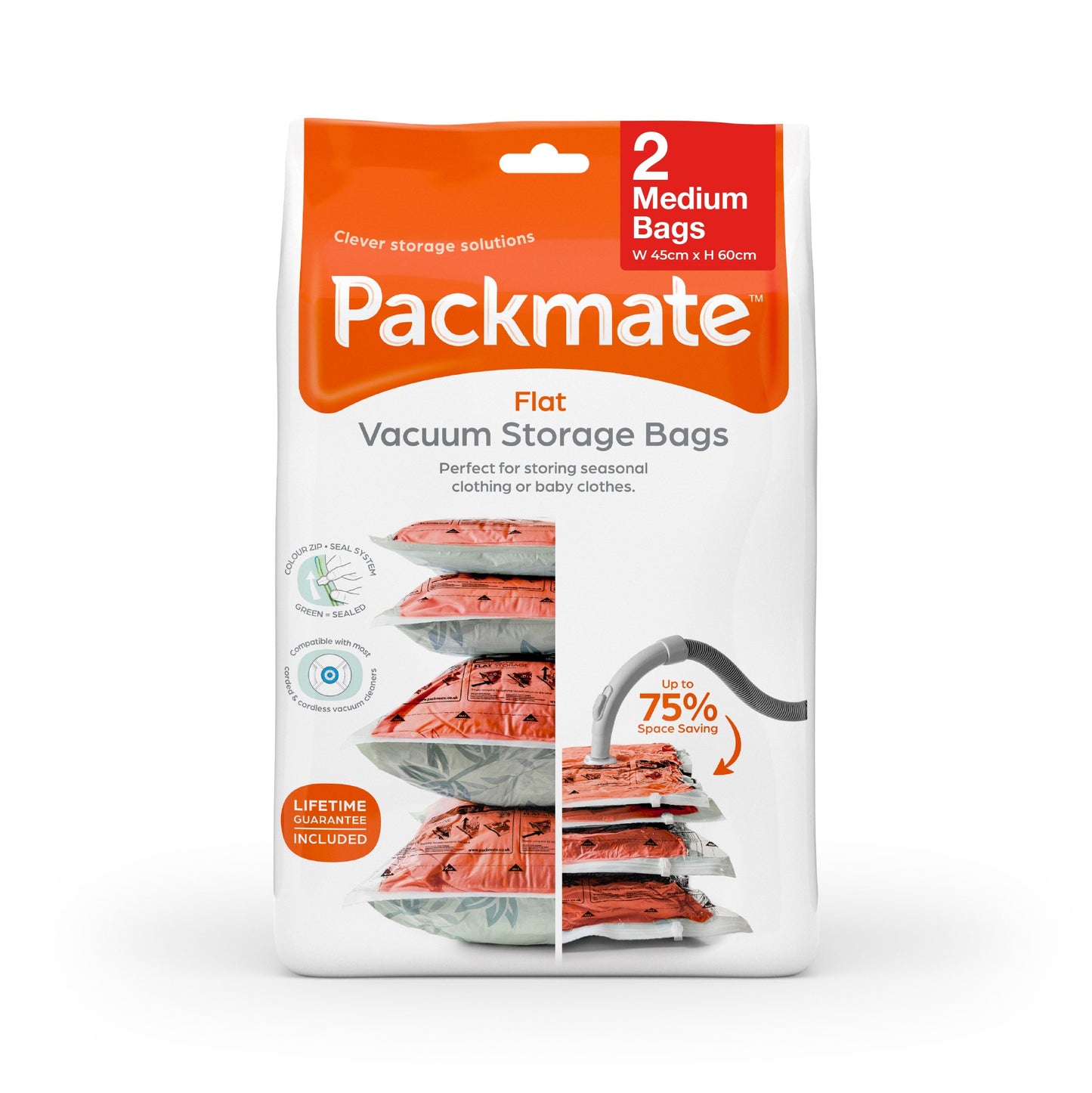 Packmate MEDIUM Flat Vacuum Storage Bag Sets (45x60cm)