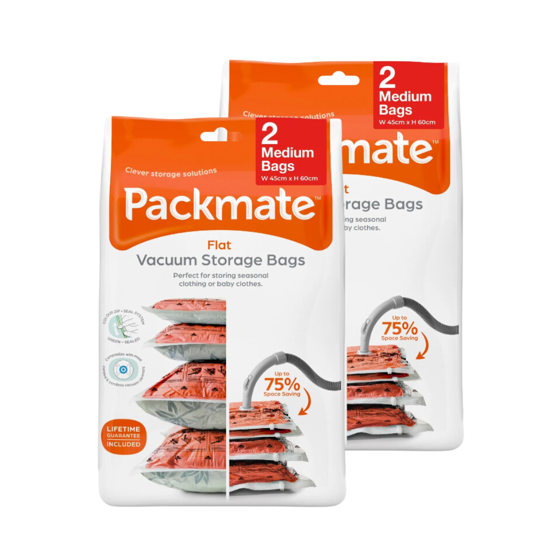 Packmate MEDIUM Flat Vacuum Storage Bag Sets (45x60cm)