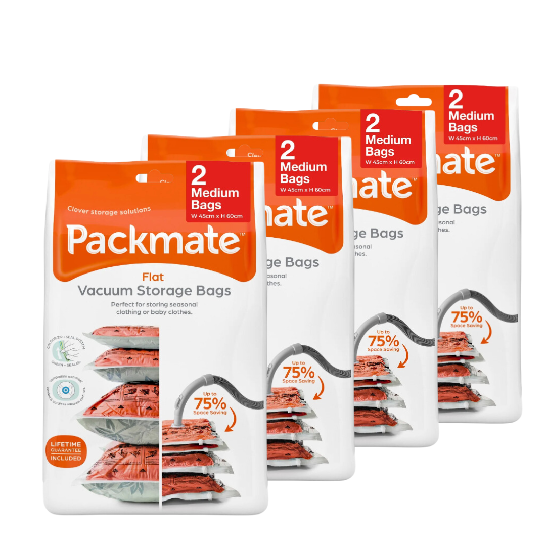 Packmate MEDIUM Flat Vacuum Storage Bag Sets (45x60cm)