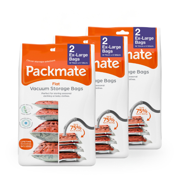 Packmate EXTRA LARGE Flat Vacuum Storage Bags (70x105cm)