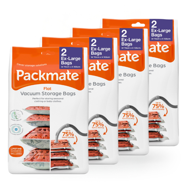 Packmate EXTRA LARGE Flat Vacuum Storage Bags (70x105cm)