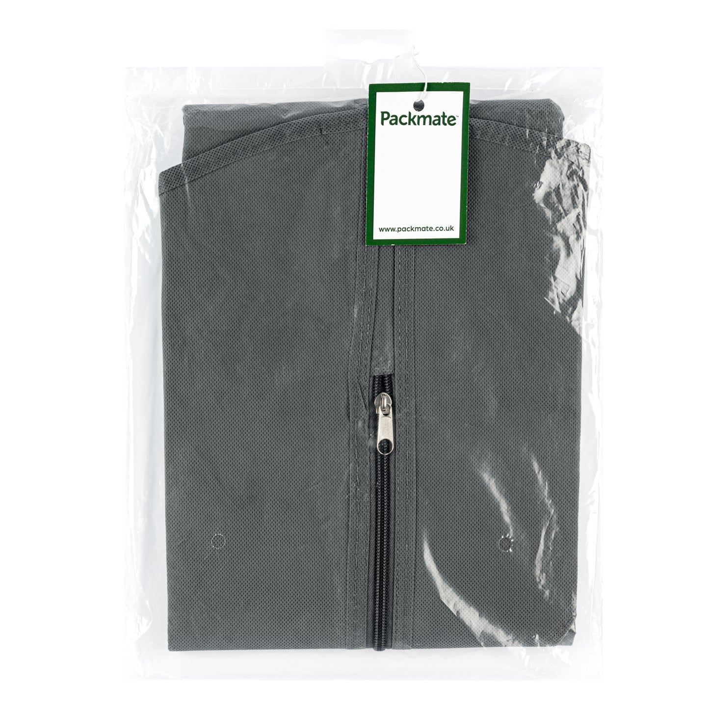 Grey Woven Fabric Suit Cover