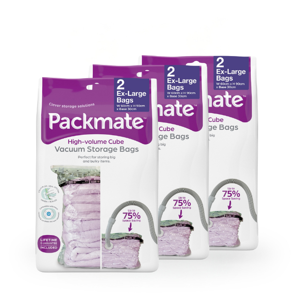 Packmate EXTRA LARGE Gusset Base Vacuum Storage Bags (60x90 with 15cm base)