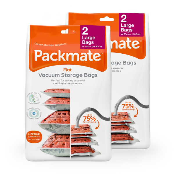 Packmate LARGE Flat Vacuum Storage Bags (55x80cm)