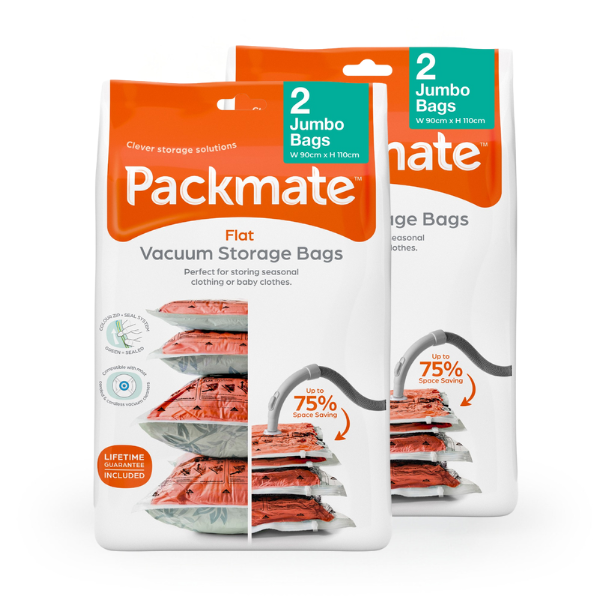 Packmate JUMBO Flat Vacuum Storage Bags (90x110cm)