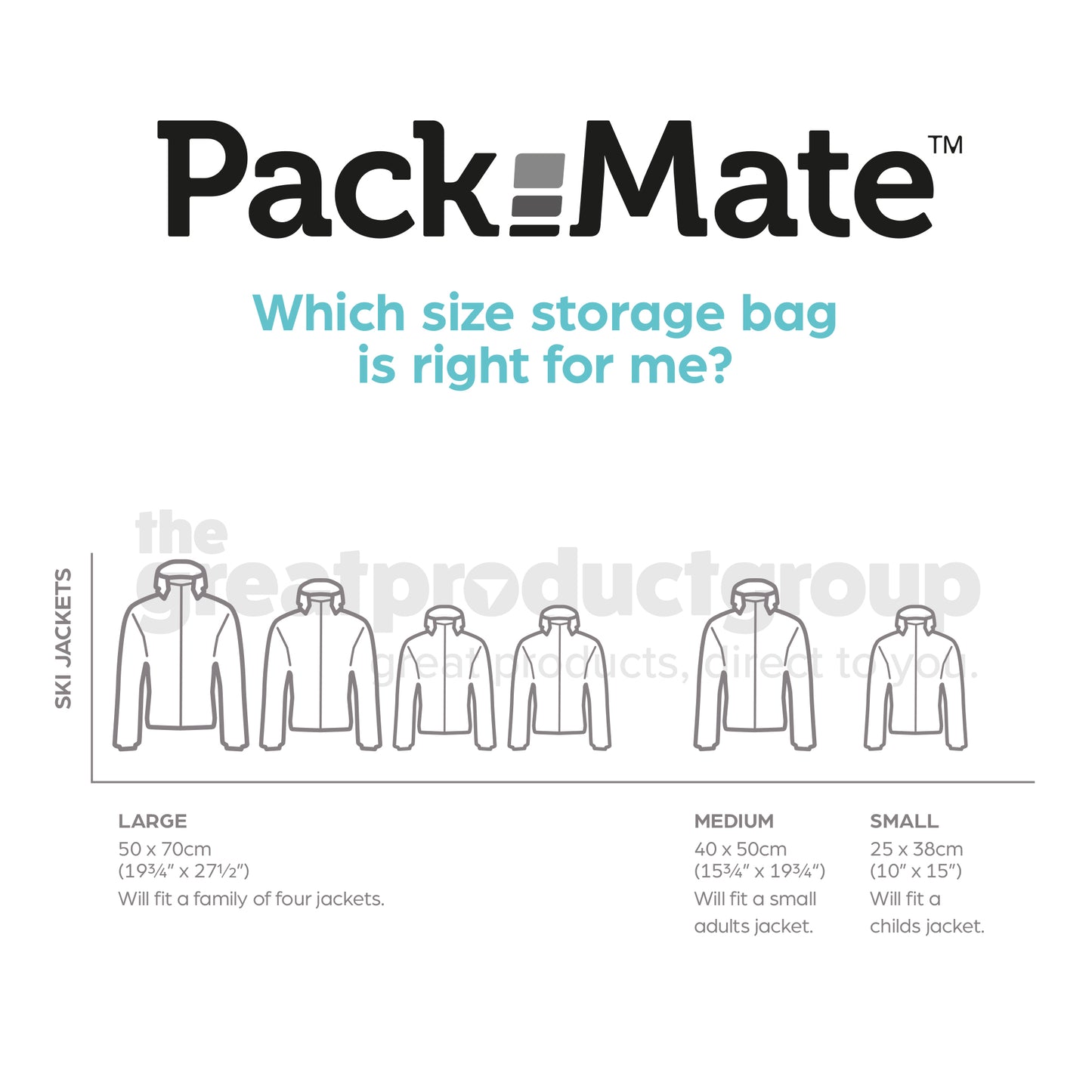 Packmate 8pc Travel Roll Storage Bag Set (2 Small, 4 Medium, 2 Large)