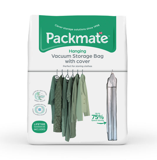Packmate SUIT / SHIRT SIZE Hanging Vacuum Storage Bags With Cover