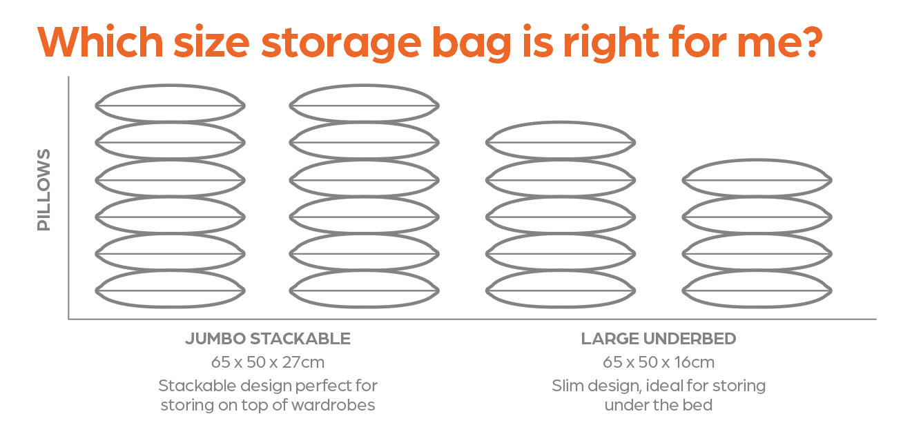 Packmate - Storeasy High Capacity Large Underbed Vacuum Storage Tote