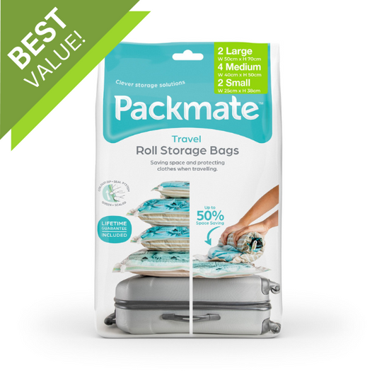 PACKMATE Set of 2 High Volume Cube Vacuum Bags- Extra Large