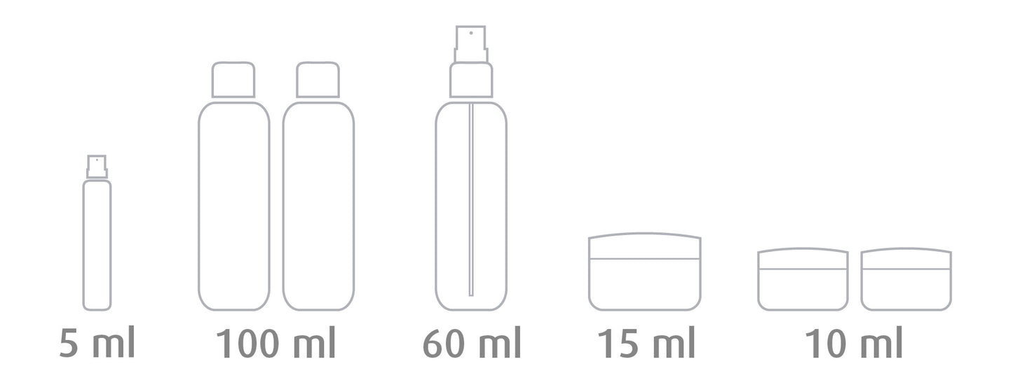 Set of 7 Travel Containers